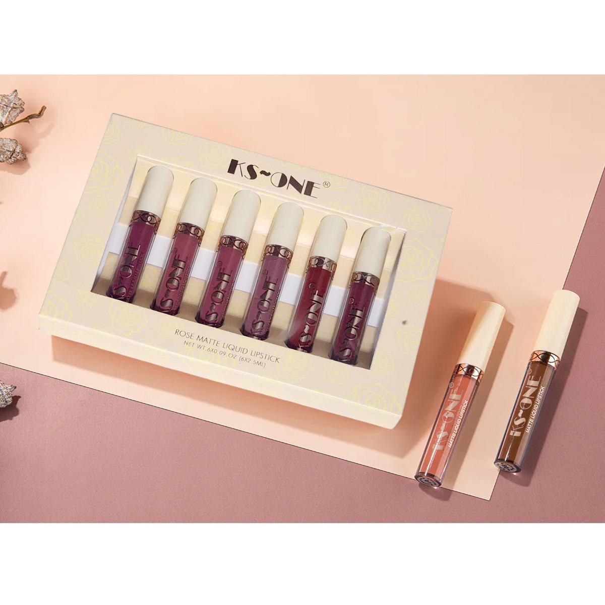 Set Of 6 Matte Liquid Lipstick, Long Lasting Matte Lipstick, Waterproof Matte Gloss Lipstick Set Set Of 6 Matte Liquid Lipstick, Long Lasting Matte Lipstick, Waterproof Matte Gloss Lipstick Set